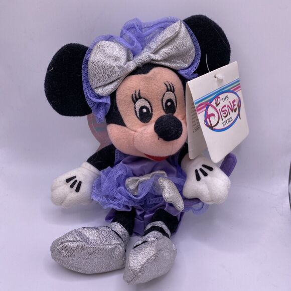 Walt Disney The Disney Store Bean Bag Minnie Mouse Sugar Plum Fairy Theme Parks - Picture 1 of 8
